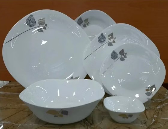 سرویس غذا خوری مقصود 26 پارچه مدل مربع شاخه نبات 6 نفره