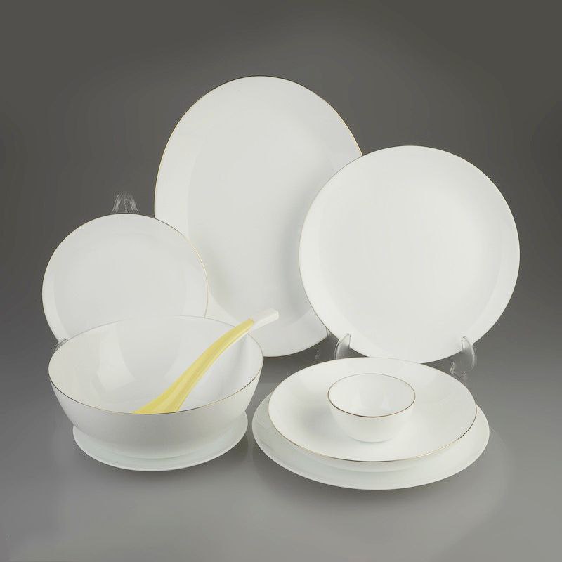 سرویس ارکوپال ۲۶ پارچه طرح گرد لب طلا (اصلی)