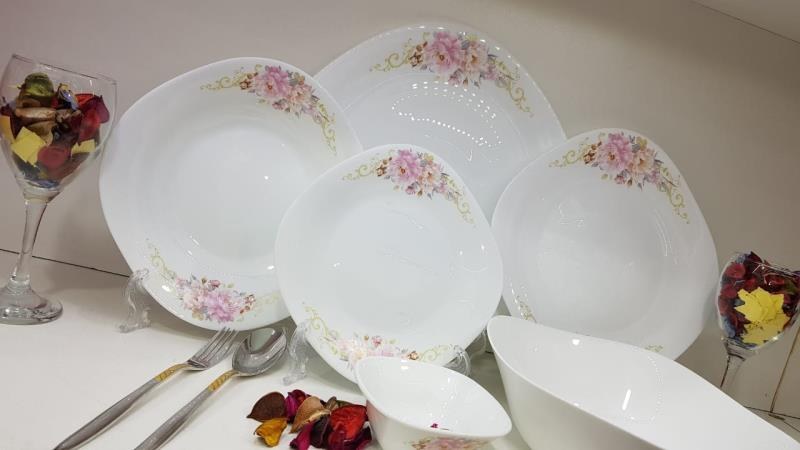 سرویس ارکودال ۲۶ پارچه مربع طرح سولماز